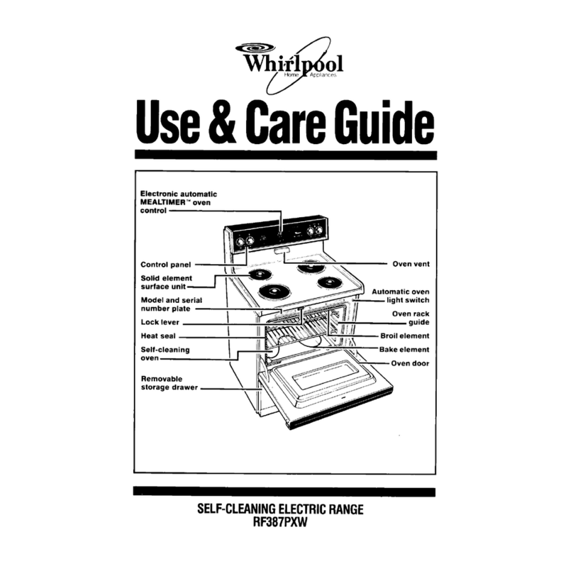 Whirlpool RF387PXW Use and care guide