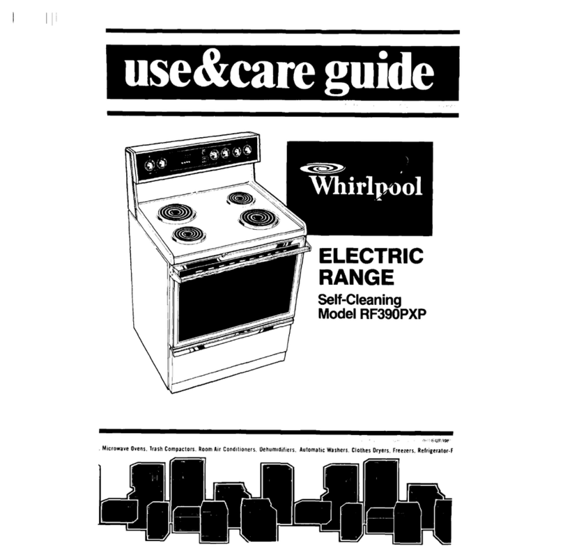 Whirlpool RF390PXP Use & care guide