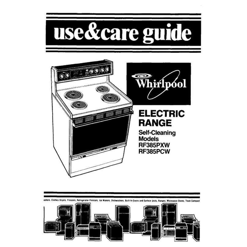 Whirlpool RF385PCW Use & care guide