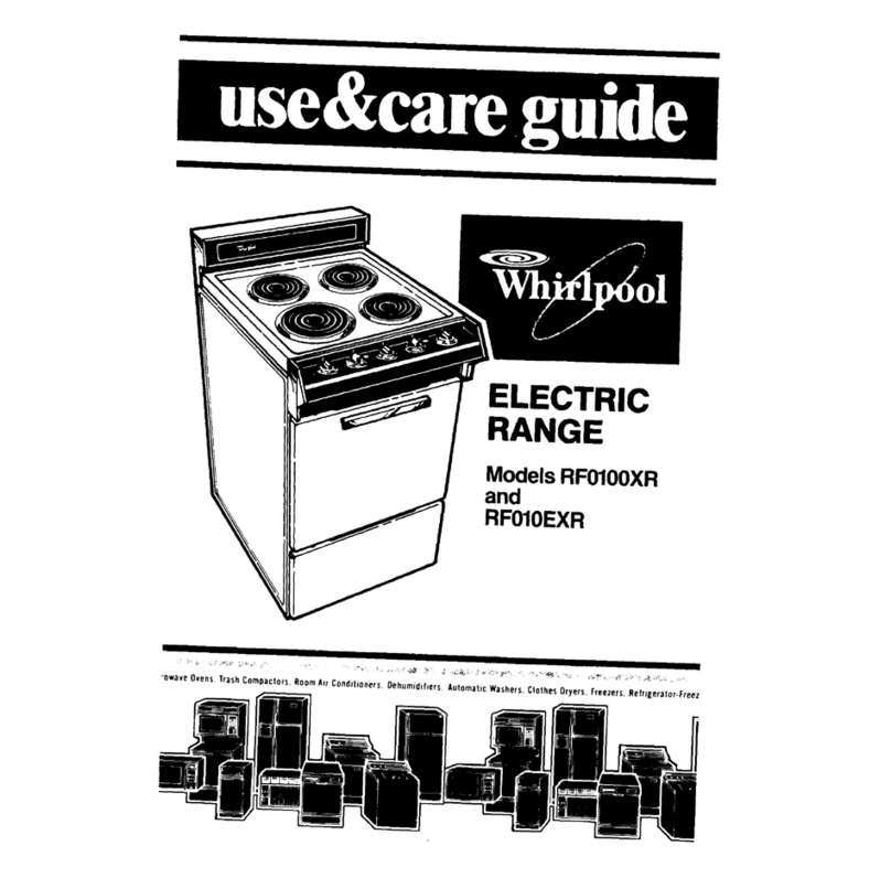 Whirlpool RFOIOEXR Use & care guide