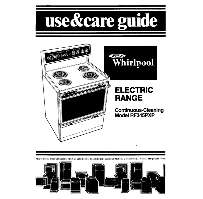 Whirlpool RF345PXP Use & care guide
