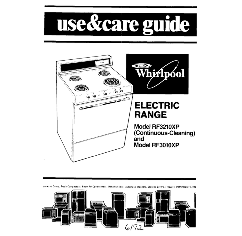 Whirlpool RF32lOXP User manual