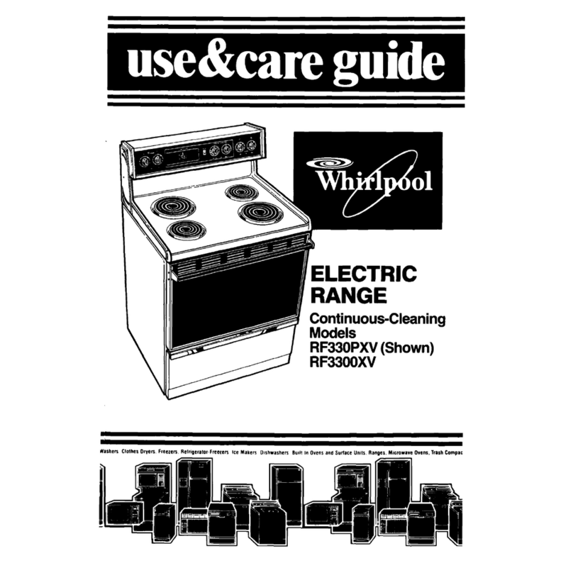 Whirlpool RF3300W Use & care guide
