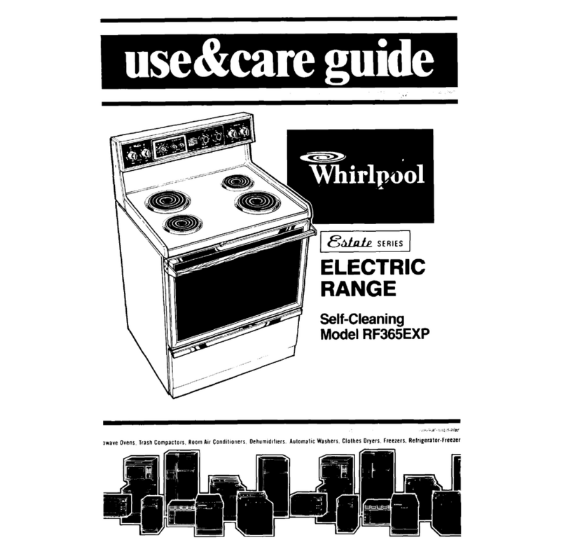 Whirlpool RF365EXP Use and care guide Whirlpool RF365EXP Use and care guide