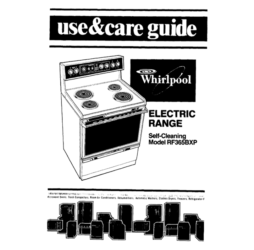 Whirlpool RF365BXP Use and care guide