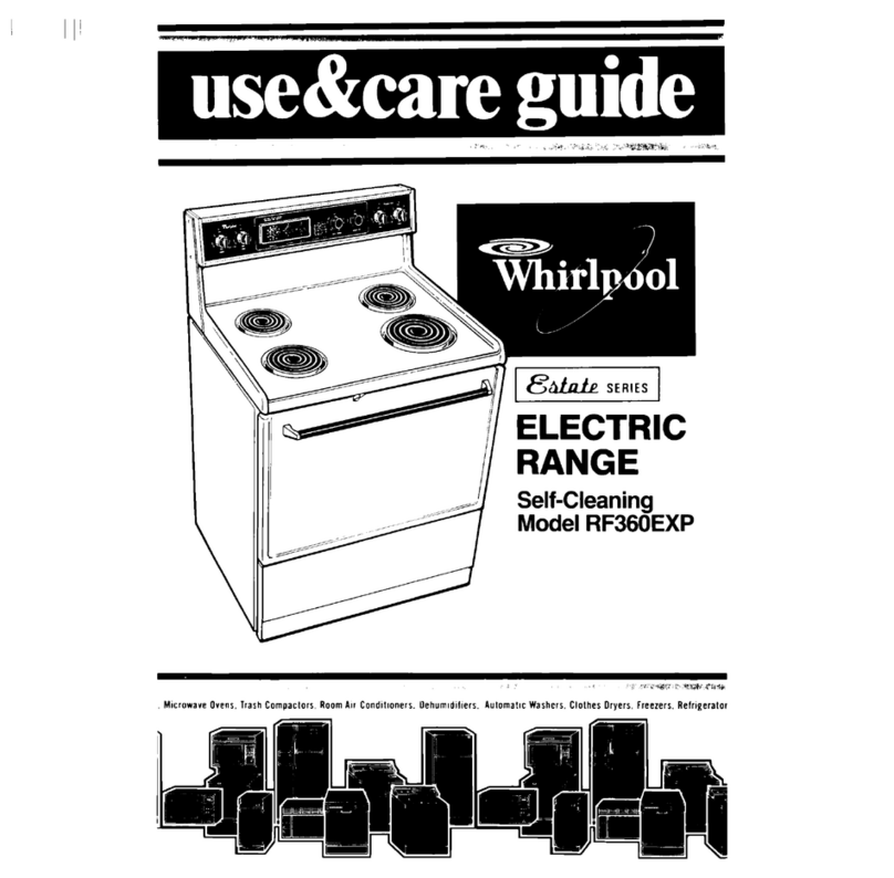 Whirlpool RF360EXP Use and care guide