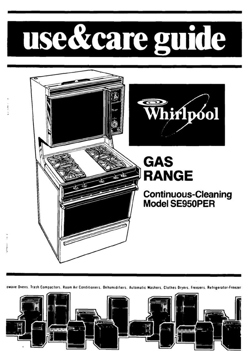 Whirlpool SE950PER Use & care guide