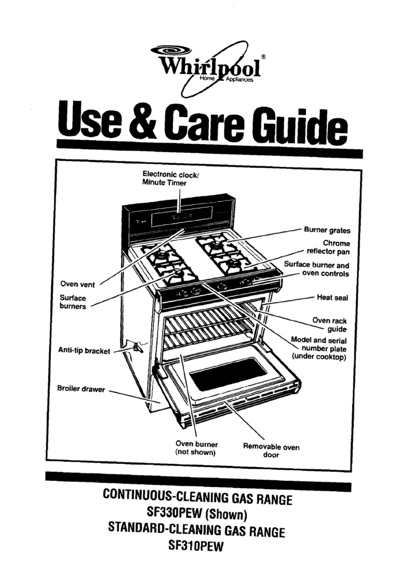 Whirlpool SF330PEW Use and care guide