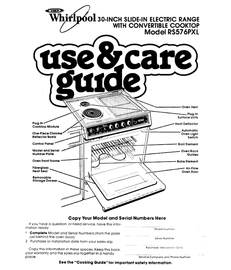 Whirlpool RS576PXL User manual