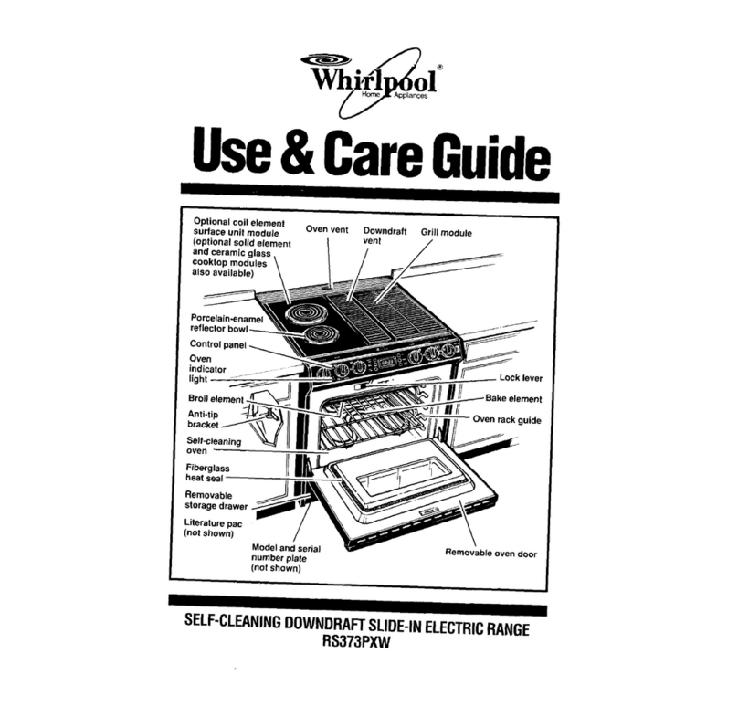 Whirlpool RS373PXW Use & care guide