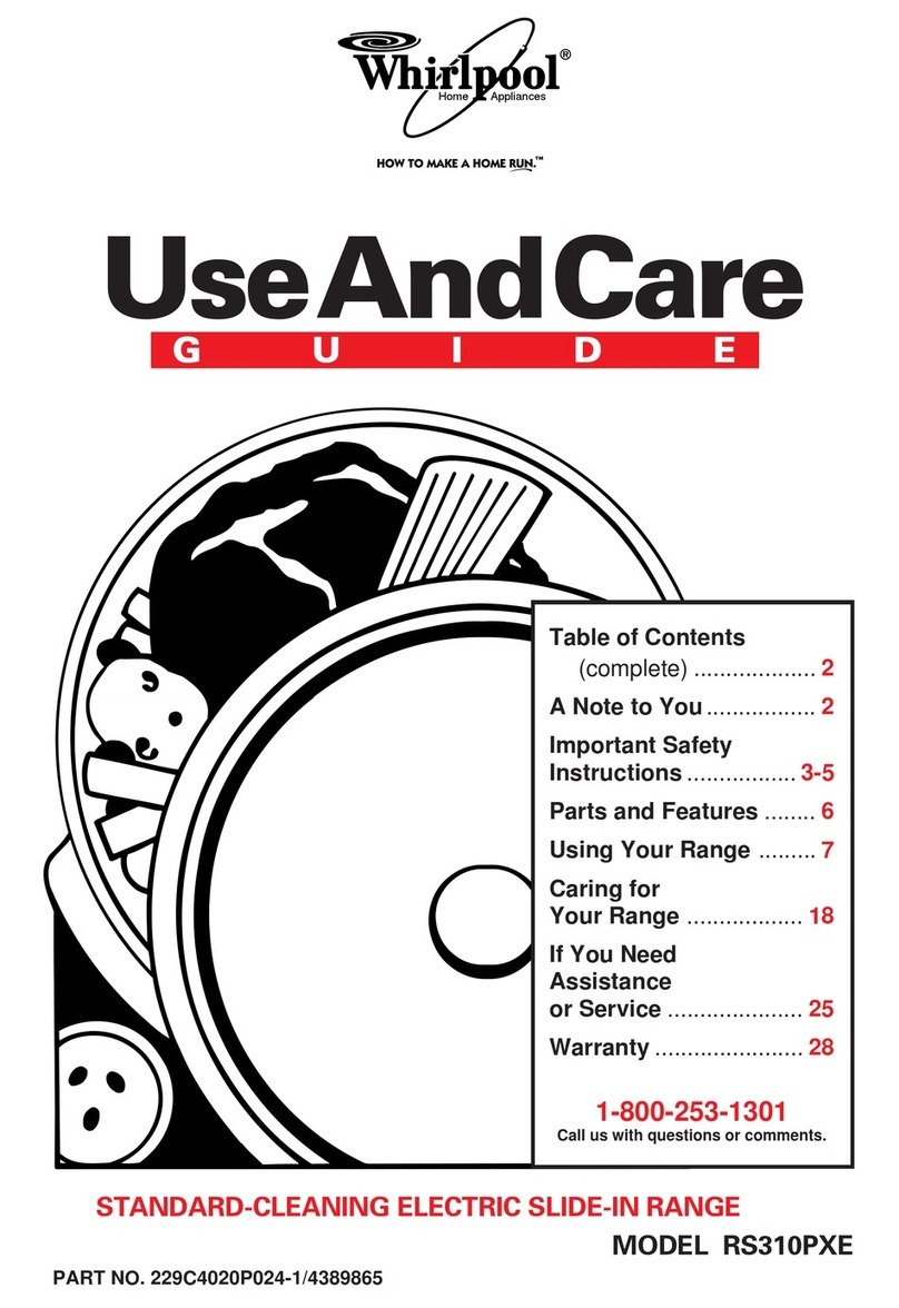 Whirlpool RS310PXE User manual