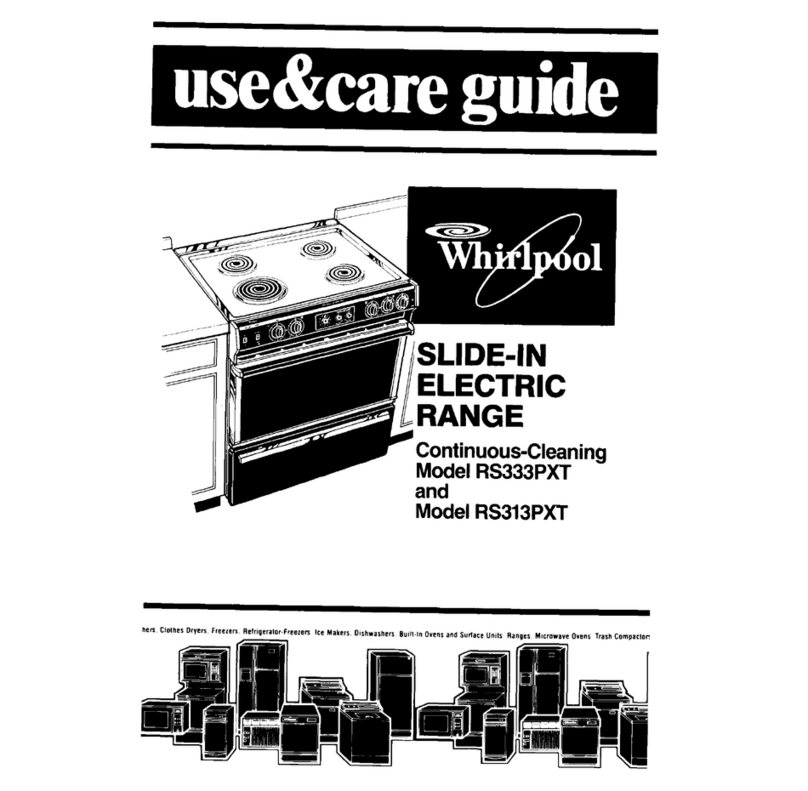 Whirlpool RS313PXT Use & care guide