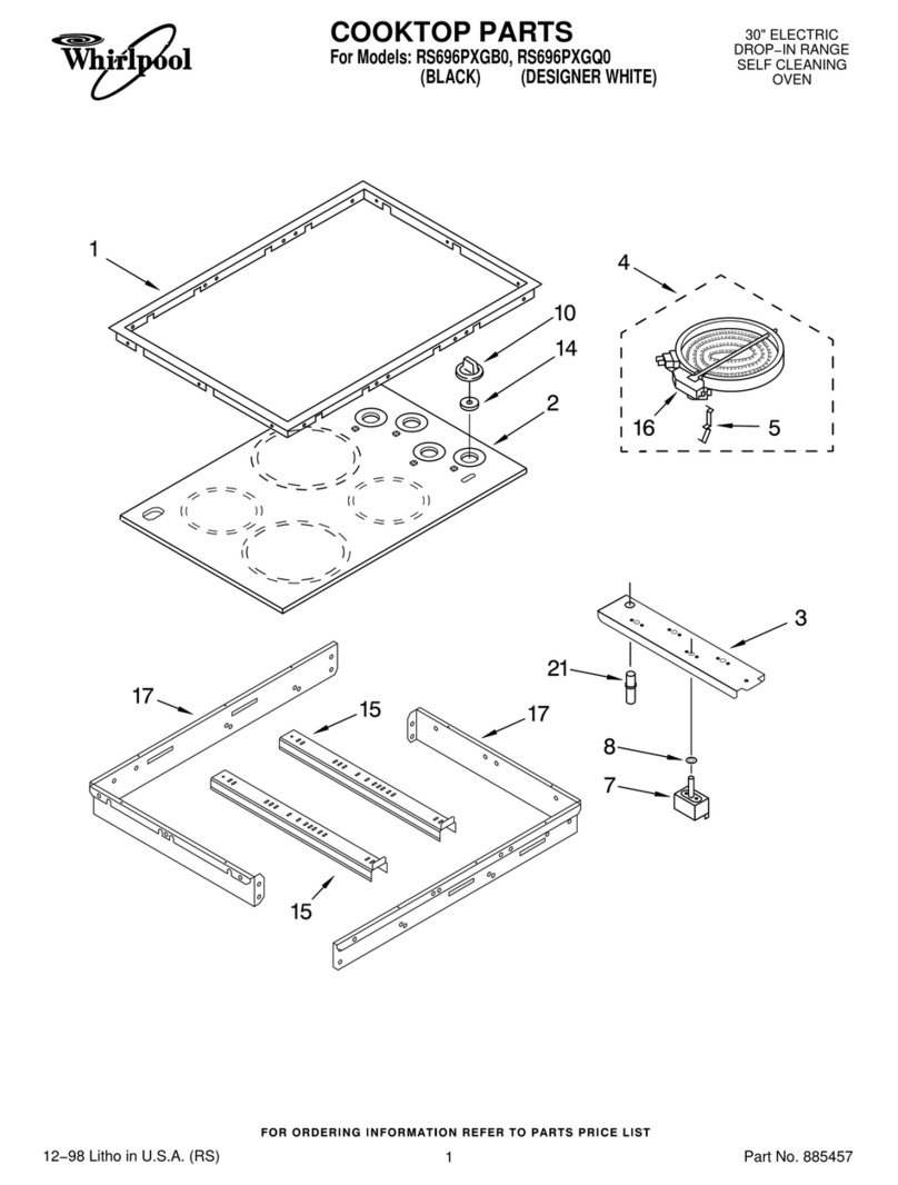 Whirlpool RS696PXGB0 User manual