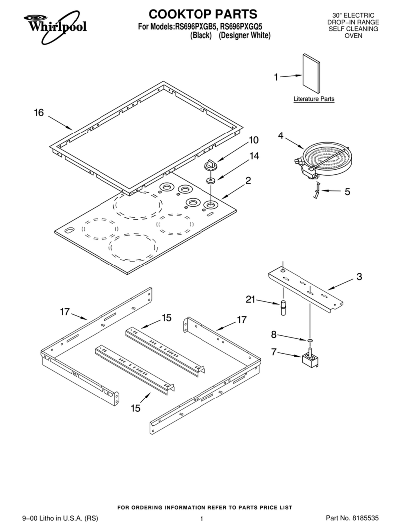 Whirlpool RS696PXGB5 parts list
