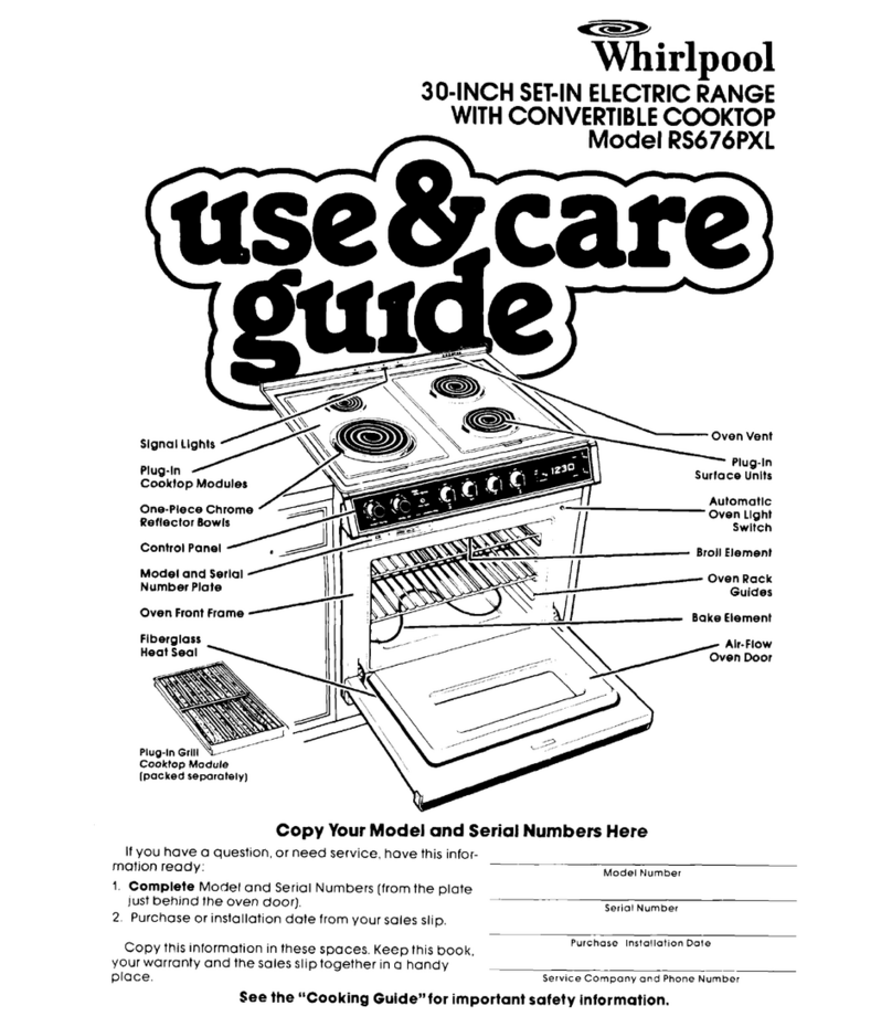 Whirlpool RS676PXL Use & care guide Whirlpool RS676PXL Use & care guide