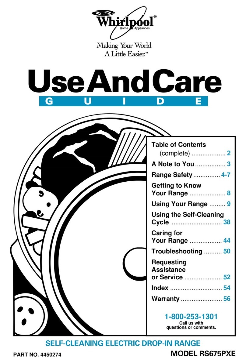 Whirlpool RS675PXE Use and care guide