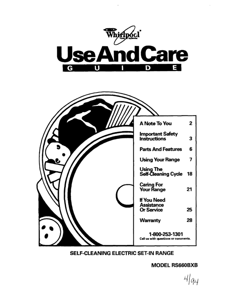 Whirlpool RS660BXB User manual