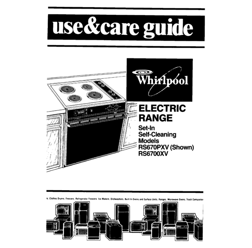 Whirlpool RS6700XV Use & care guide
