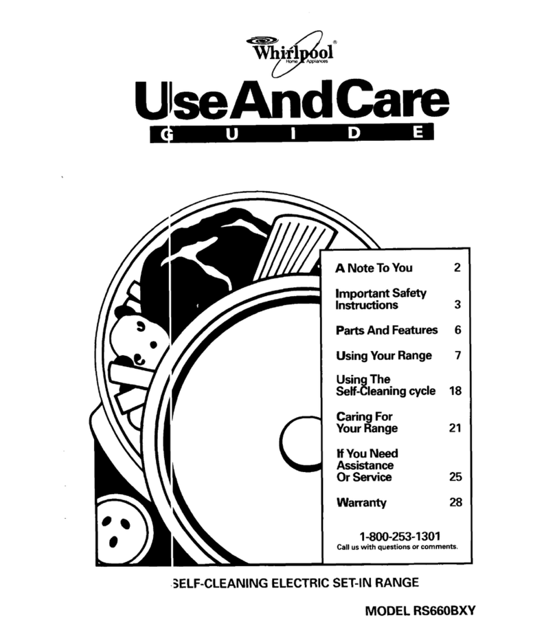 Whirlpool RS6606XY Use & care guide