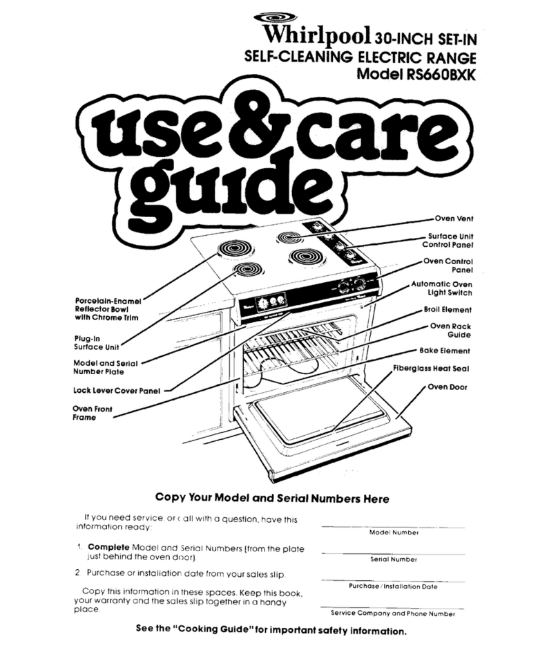 Whirlpool RS6406XK Use & care guide