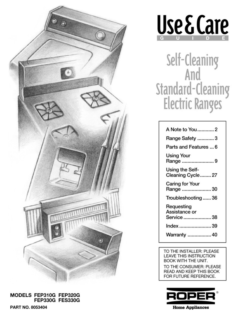 Whirlpool FEP310G Operating instructions