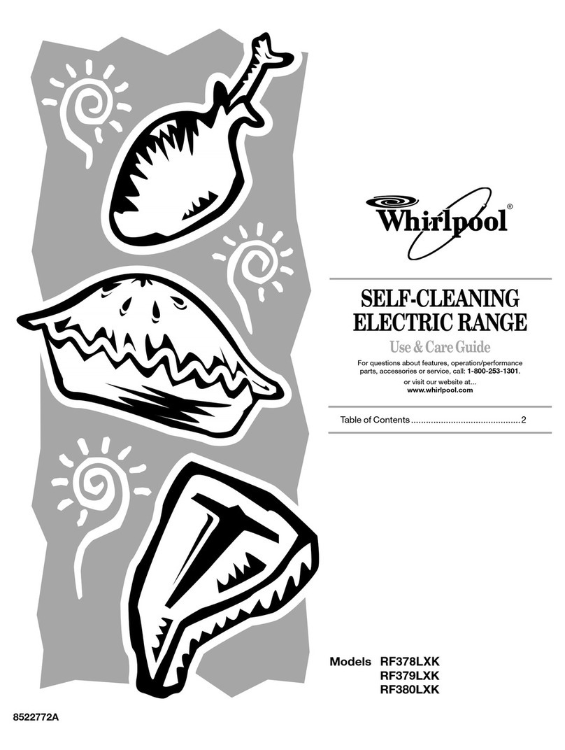 Whirlpool F378LXK Use and care guide