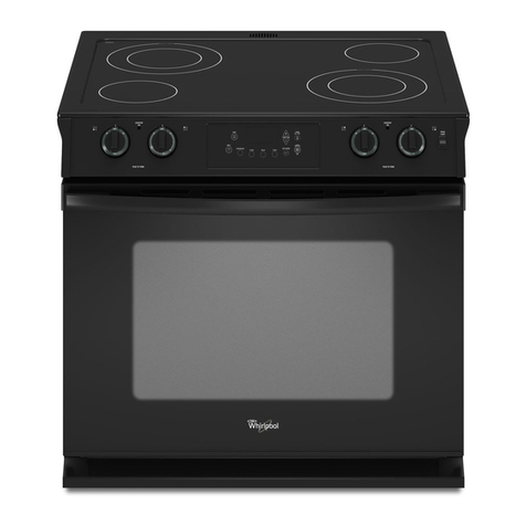 Whirlpool WDE350LVQ - 30" - Slide-In Electric Range installation instructions