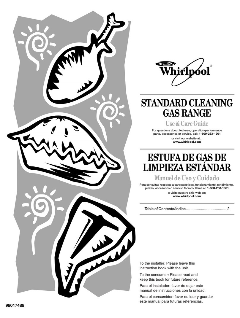Whirlpool 98017488 Use and care guide