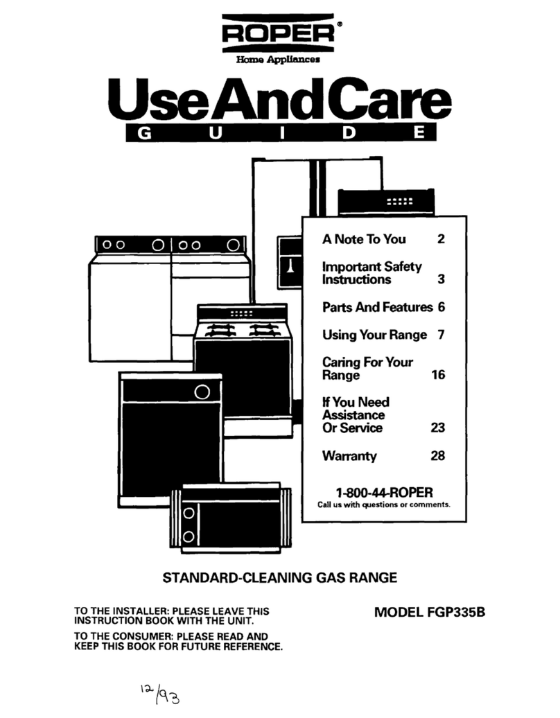 Whirlpool FGP335B Instruction book