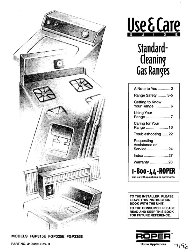 Whirlpool FGP315E W Owner's manual