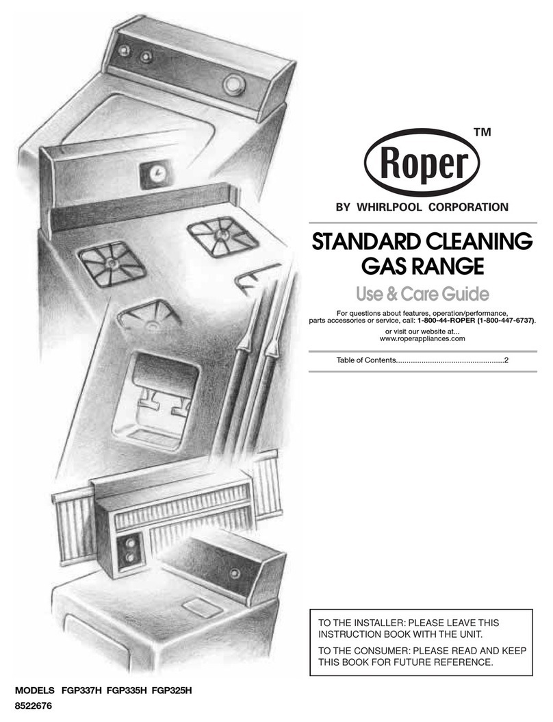 Whirlpool FGP325H User manual