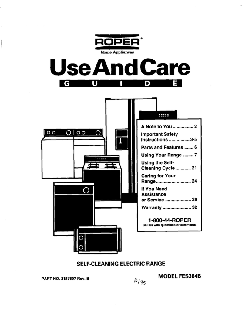 Whirlpool FES364B Installation instructions