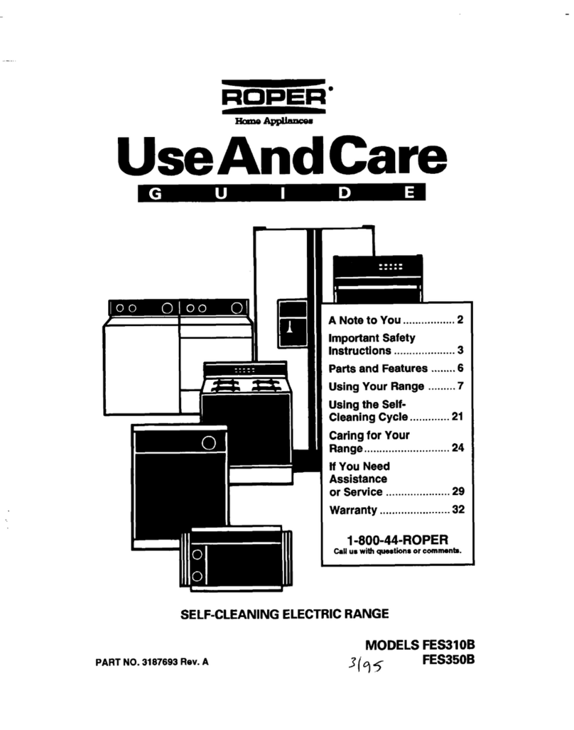 Whirlpool FES310B Installation instructions