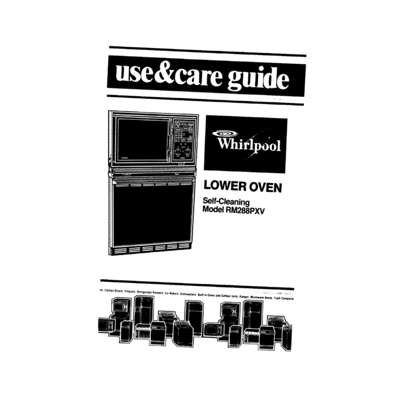 Whirlpool RM288PW Use and care guide