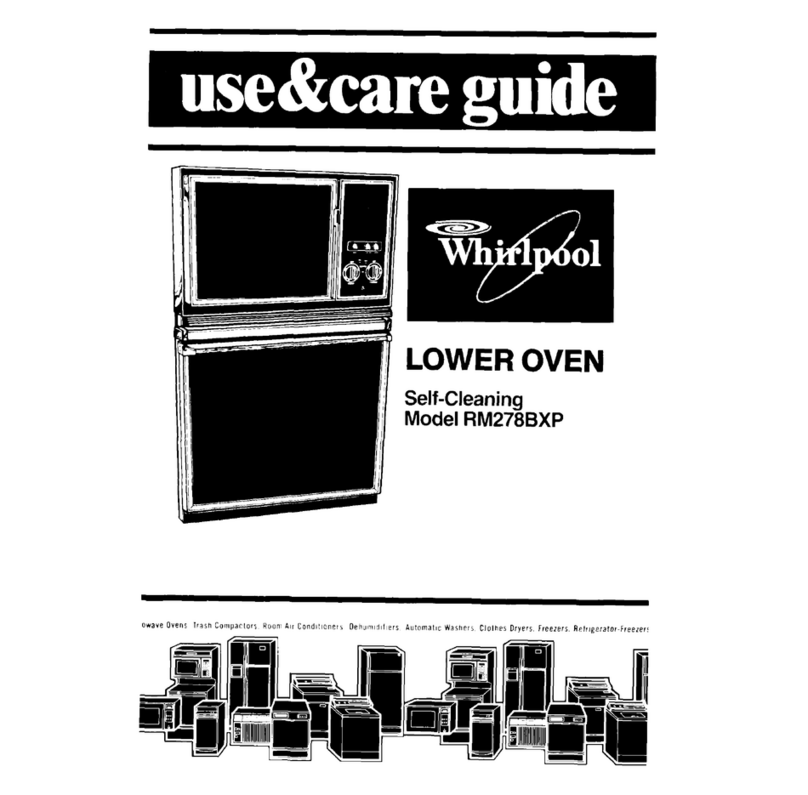 Whirlpool RM278BXP User manual Whirlpool RM278BXP User manual