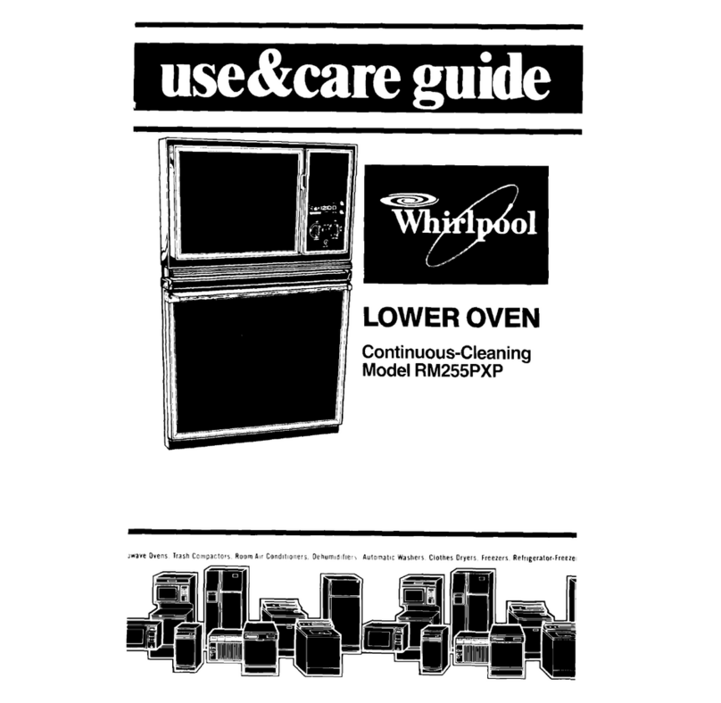 Whirlpool RM255PXP Use and care guide