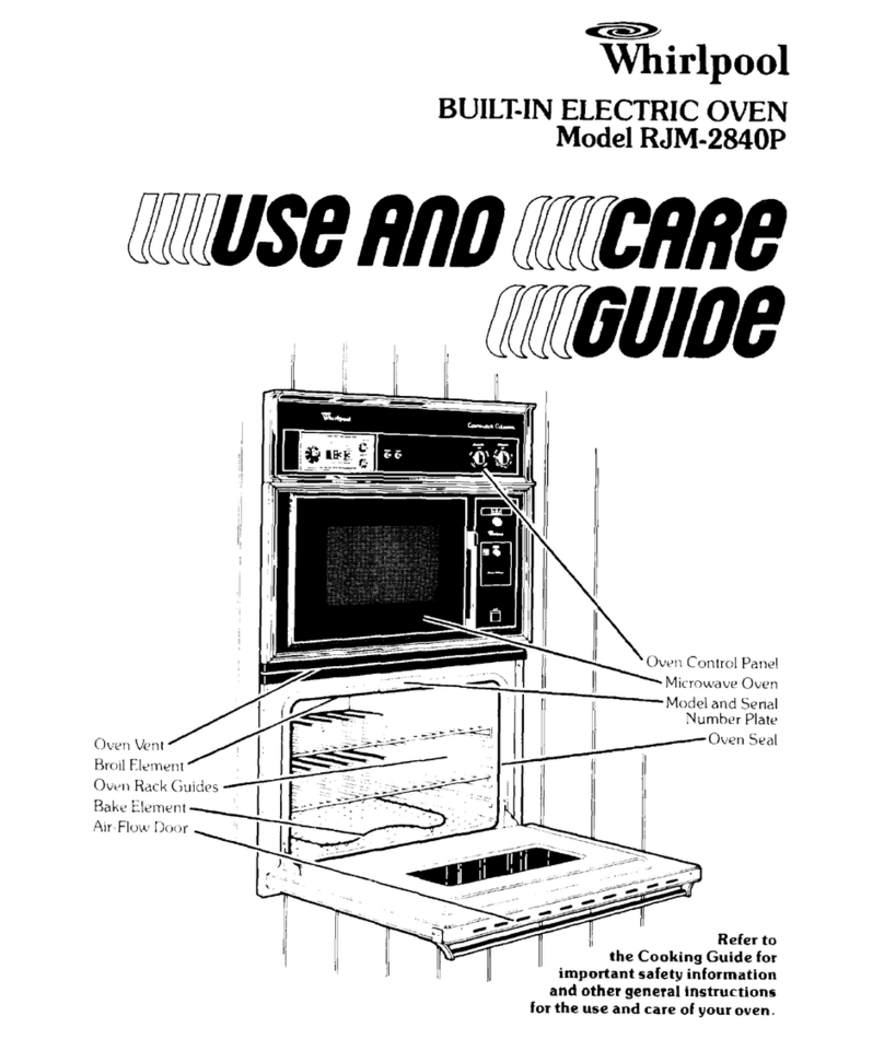 Whirlpool RJM-2840P Use and care guide