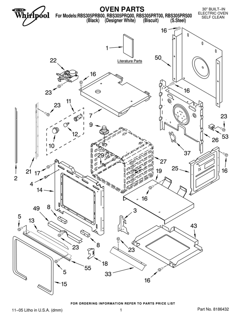 Whirlpool RBS305PRB00 Oven Parts