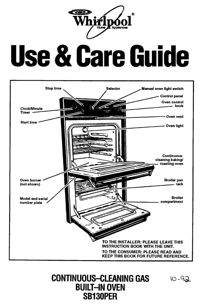Whirlpool SBl3OPER User manual