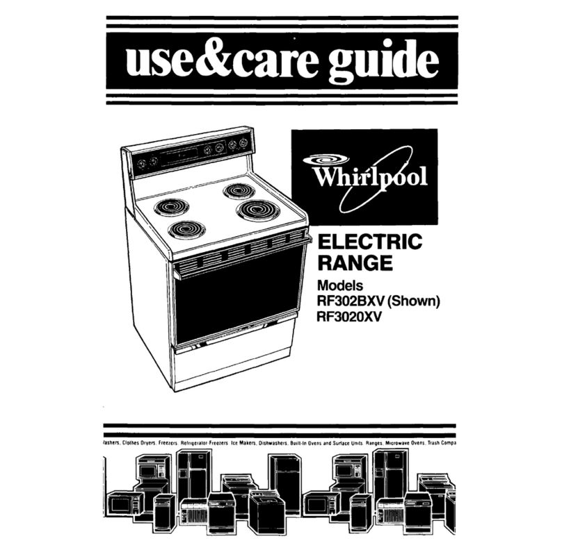 Whirlpool RF302BW Use & care guide