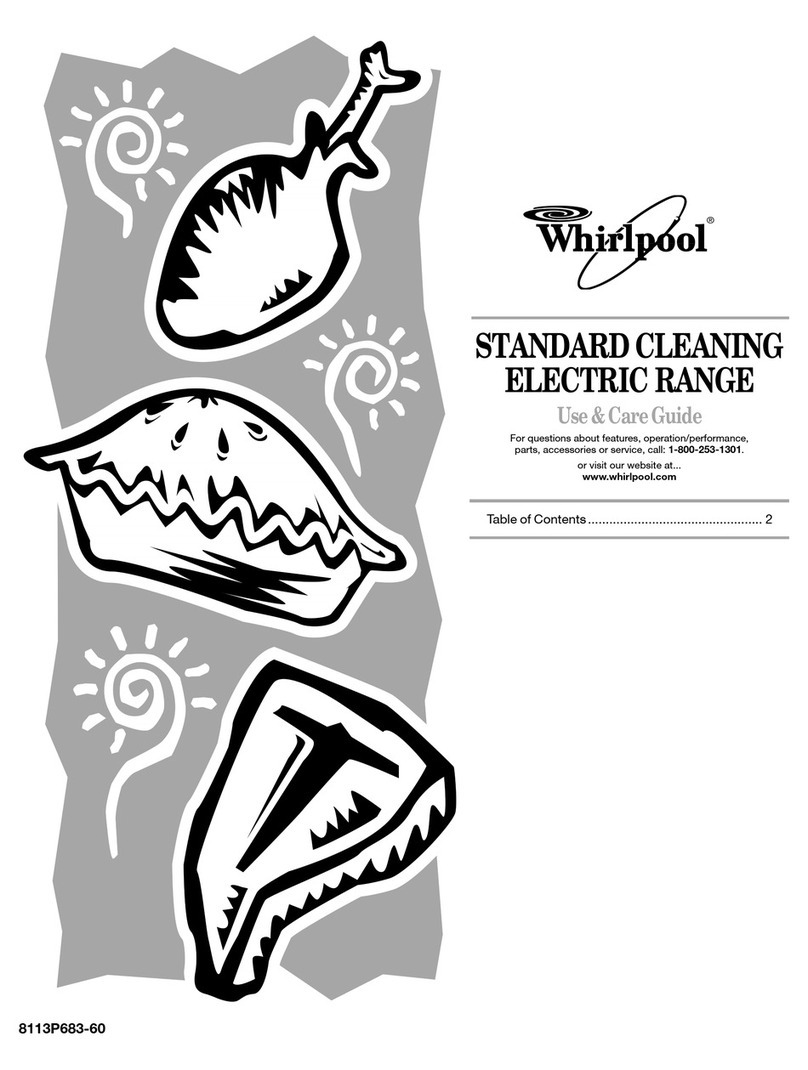 Whirlpool RF301OXT Use and care guide