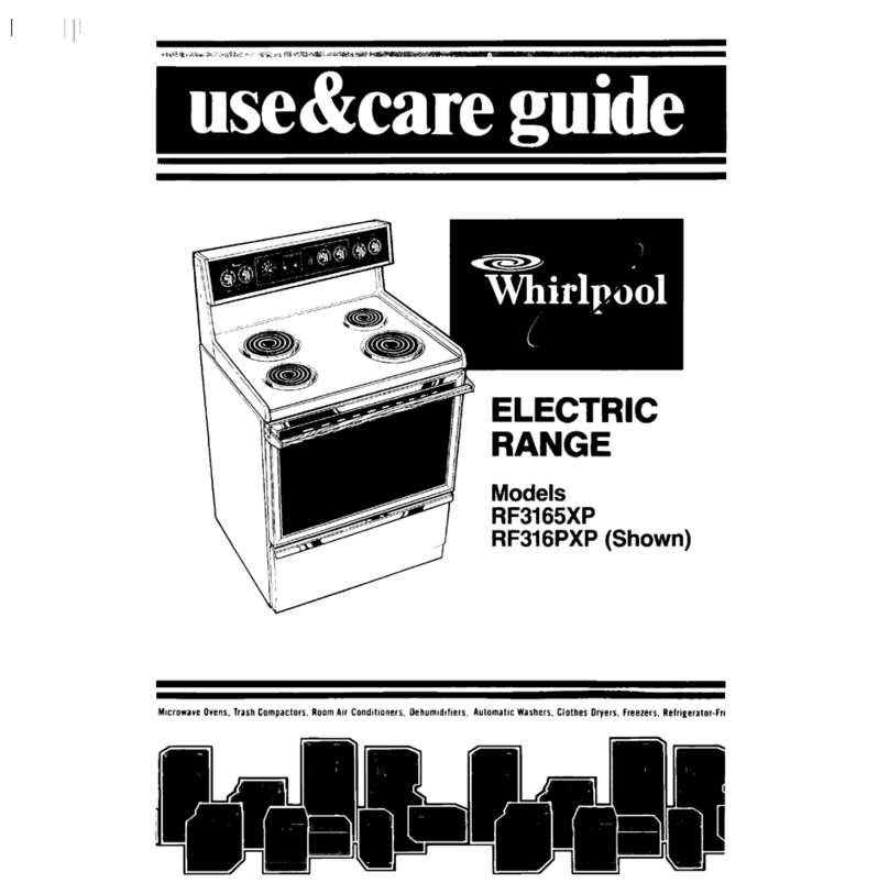 Whirlpool RF316PXP Use & care guide