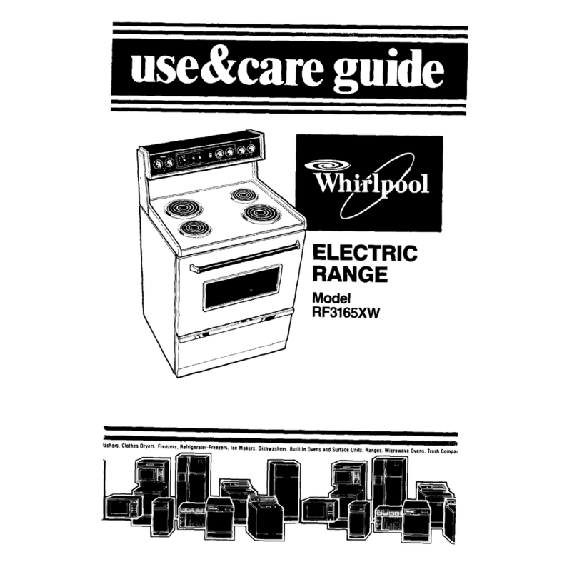 Whirlpool RF3165XW Use & care guide