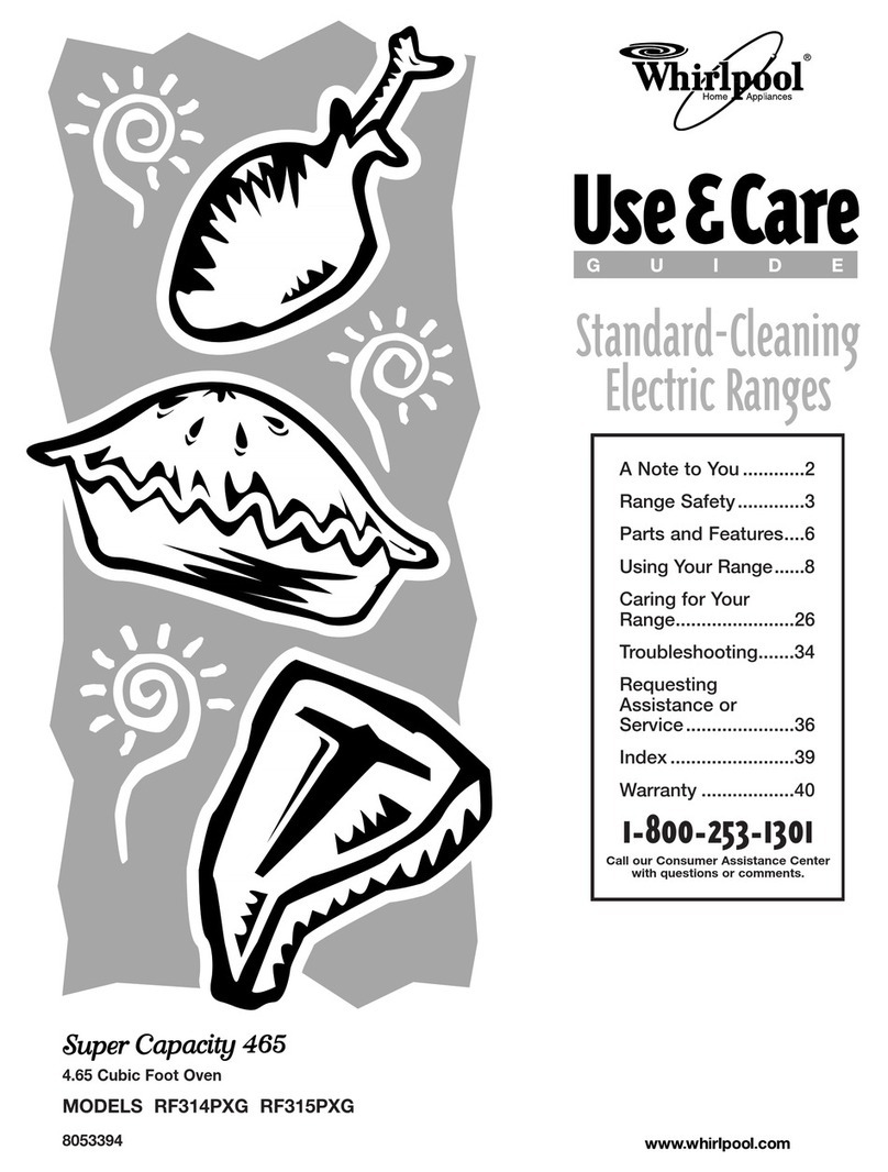 Whirlpool RF314PXG Use & care guide