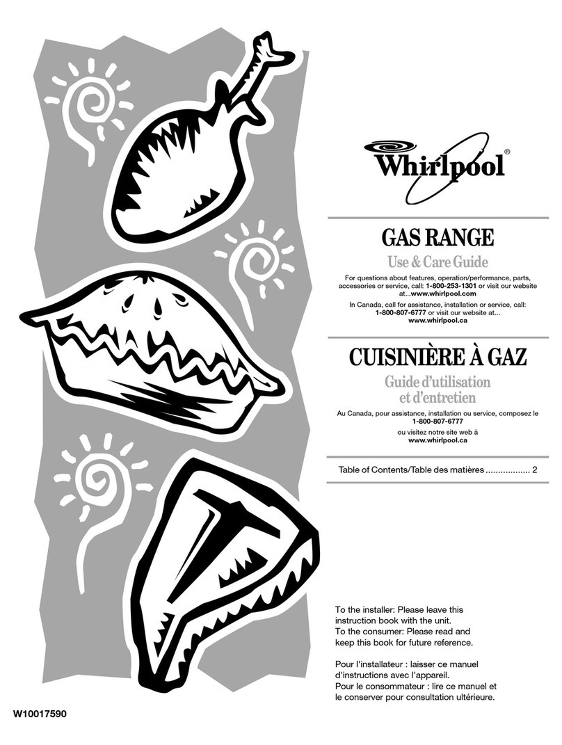 Whirlpool GS440LEMB5 Use & care guide