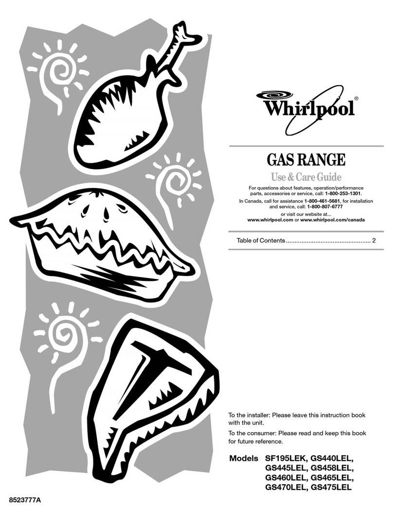 Whirlpool GS440LEL Use & care guide