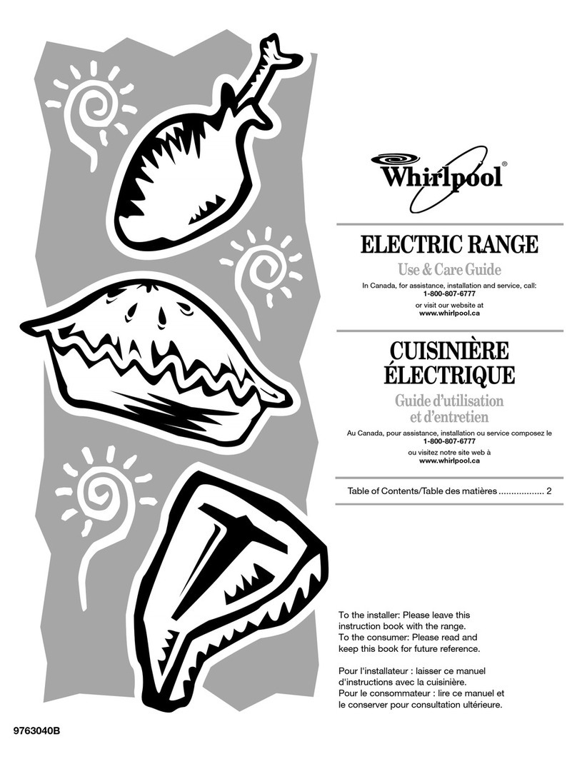 Whirlpool GERC4110SB0 Use & care guide