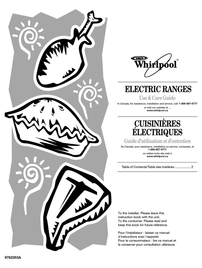 Whirlpool GERC4110PB2 Use & care guide