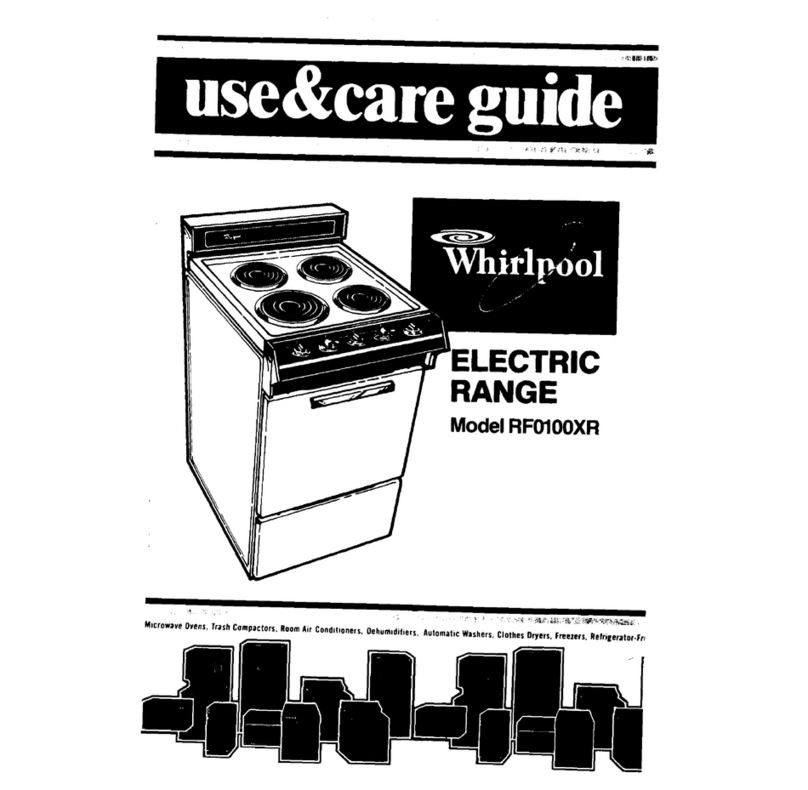 Whirlpool RF0100XR Use & care guide