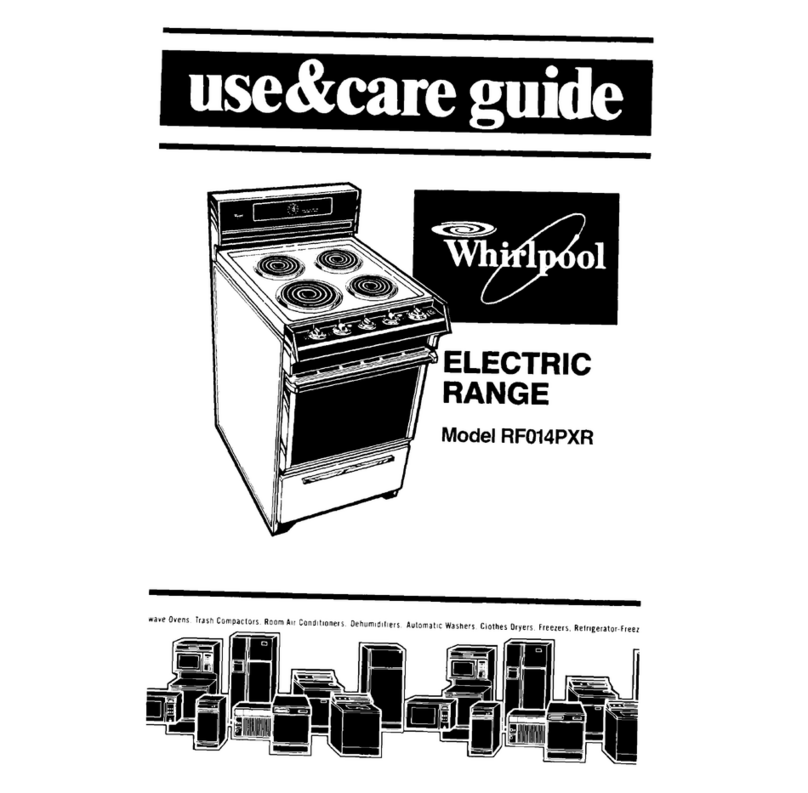 Whirlpool RF014PXR User manual